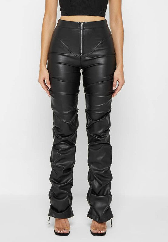 Troy Faux Leather Pants