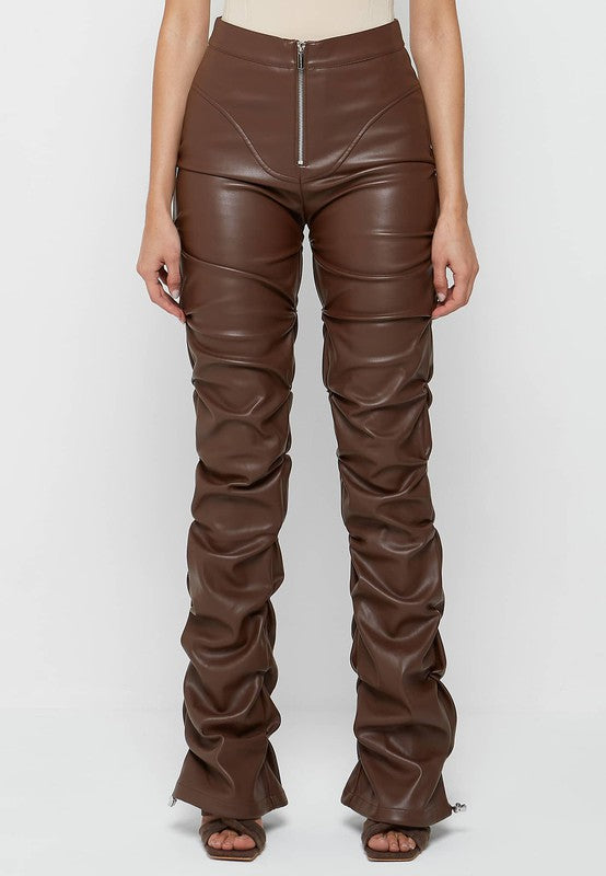 Troy Faux Leather Pants