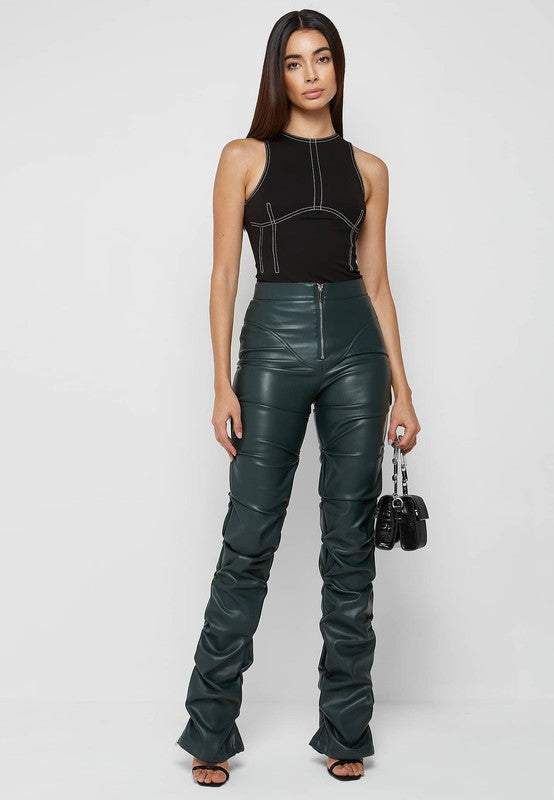 Troy Faux Leather Pants