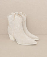 Cannes Pearl Studded Western Boots