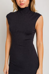 Greta Mock Neck Sweater Midi Dress