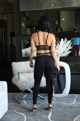 Body Shaping Black Jeans