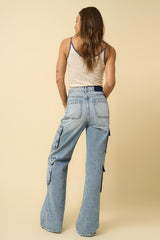 Malliie CROSSOVER RELAXED CARGO JEANS