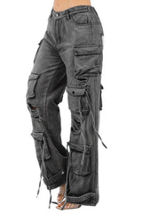 Reality Check Cargo Denim Pants