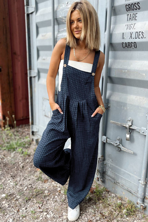 In the Feels Blue Wide Leg Jumpsuit