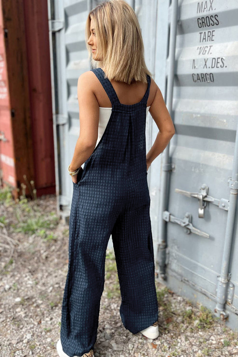 In the Feels Blue Wide Leg Jumpsuit