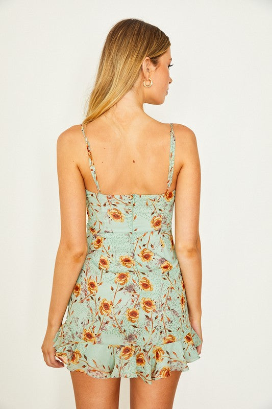 Just Springin' It Floral Mini Dress