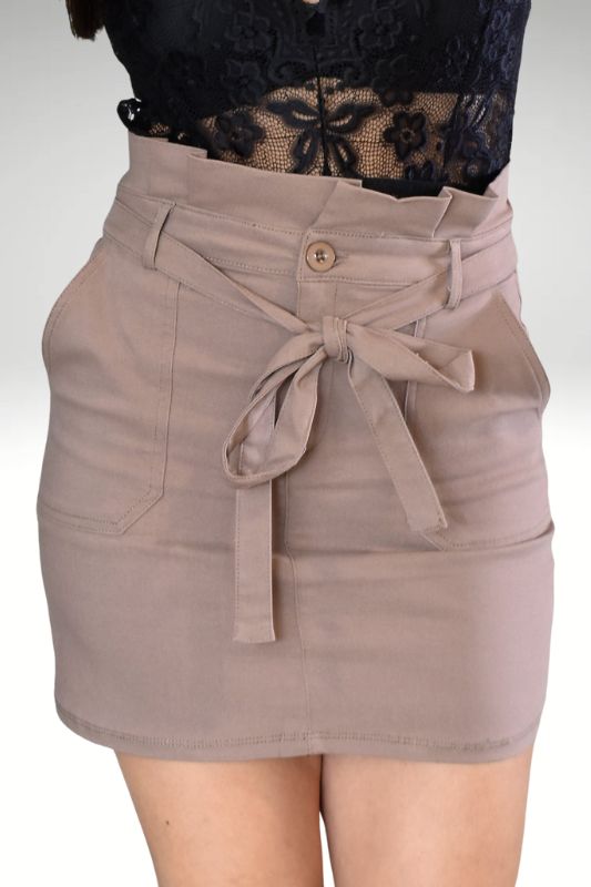 Cassie Twill Mini Skirt