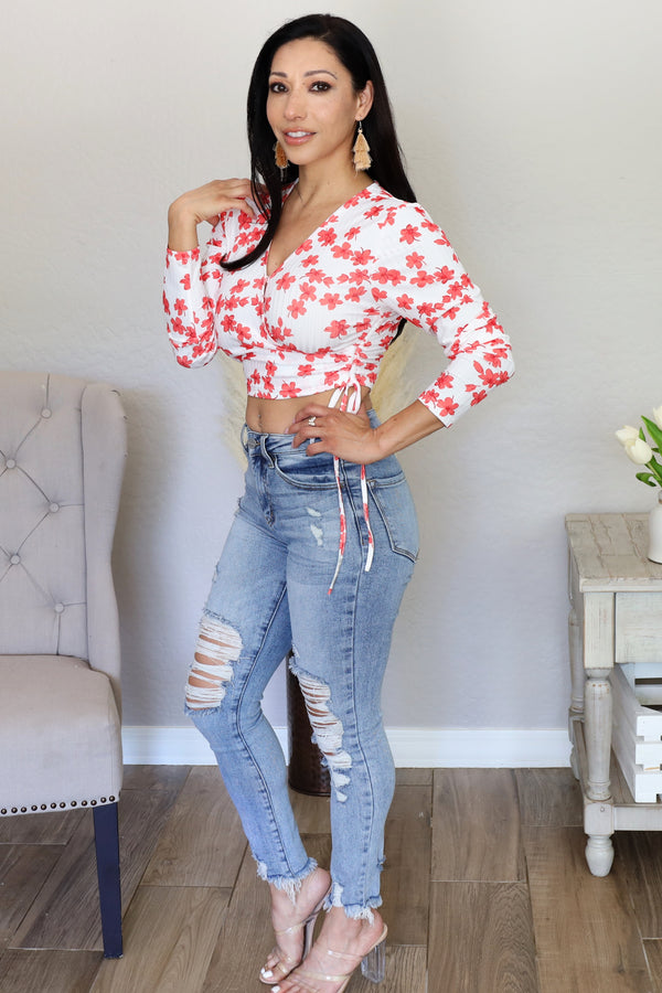 Lolita Floral Crop Top