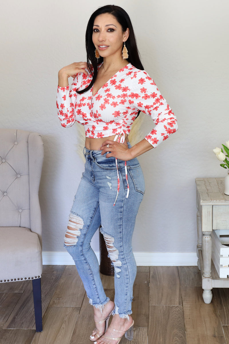 Lolita Floral Crop Top