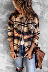 Lannah Plaid Button Down Shacket