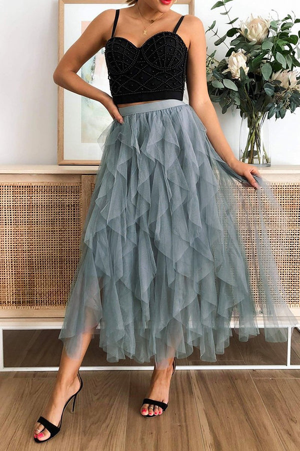 Dreamy Tulle Skirt - Gray