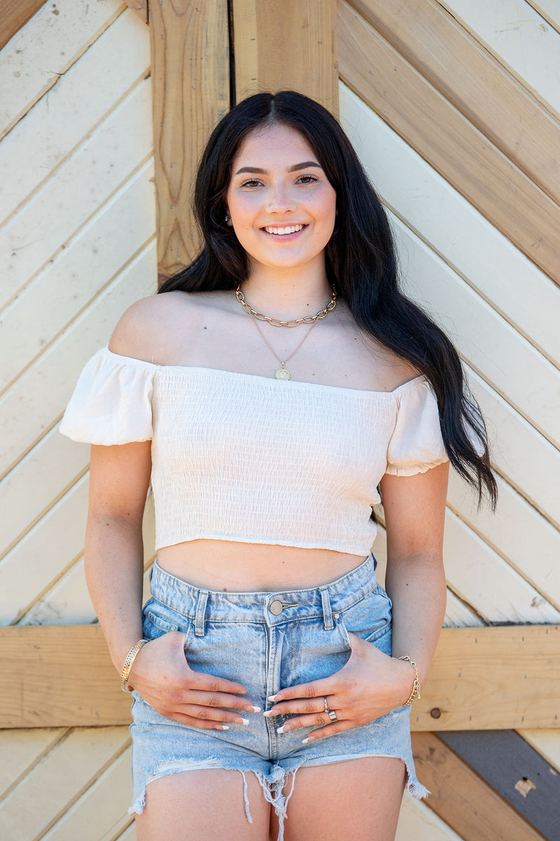 Frayed Denim Shorts