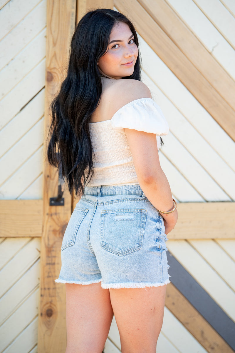 Styling Shirred Crop Top