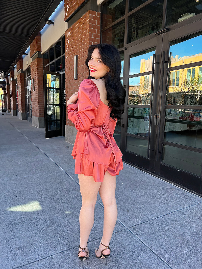 Kelli Puff Sleeve Romper