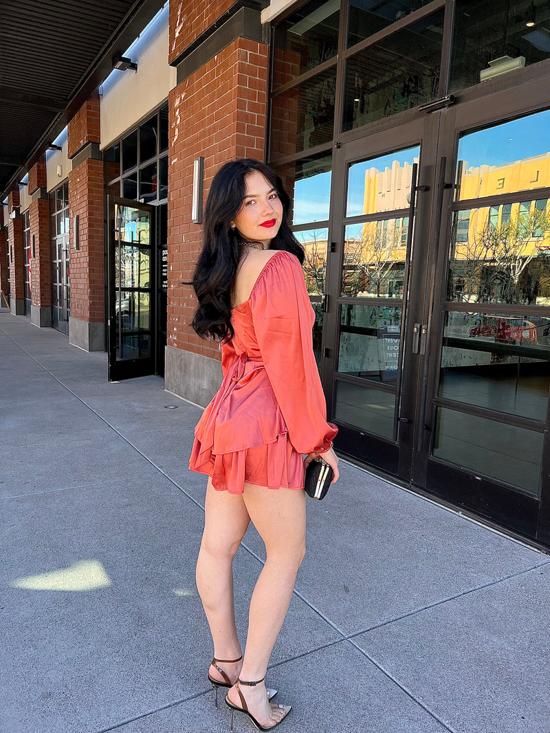 Kelli Puff Sleeve Romper