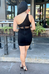 Always Flirting Black Mini Dress