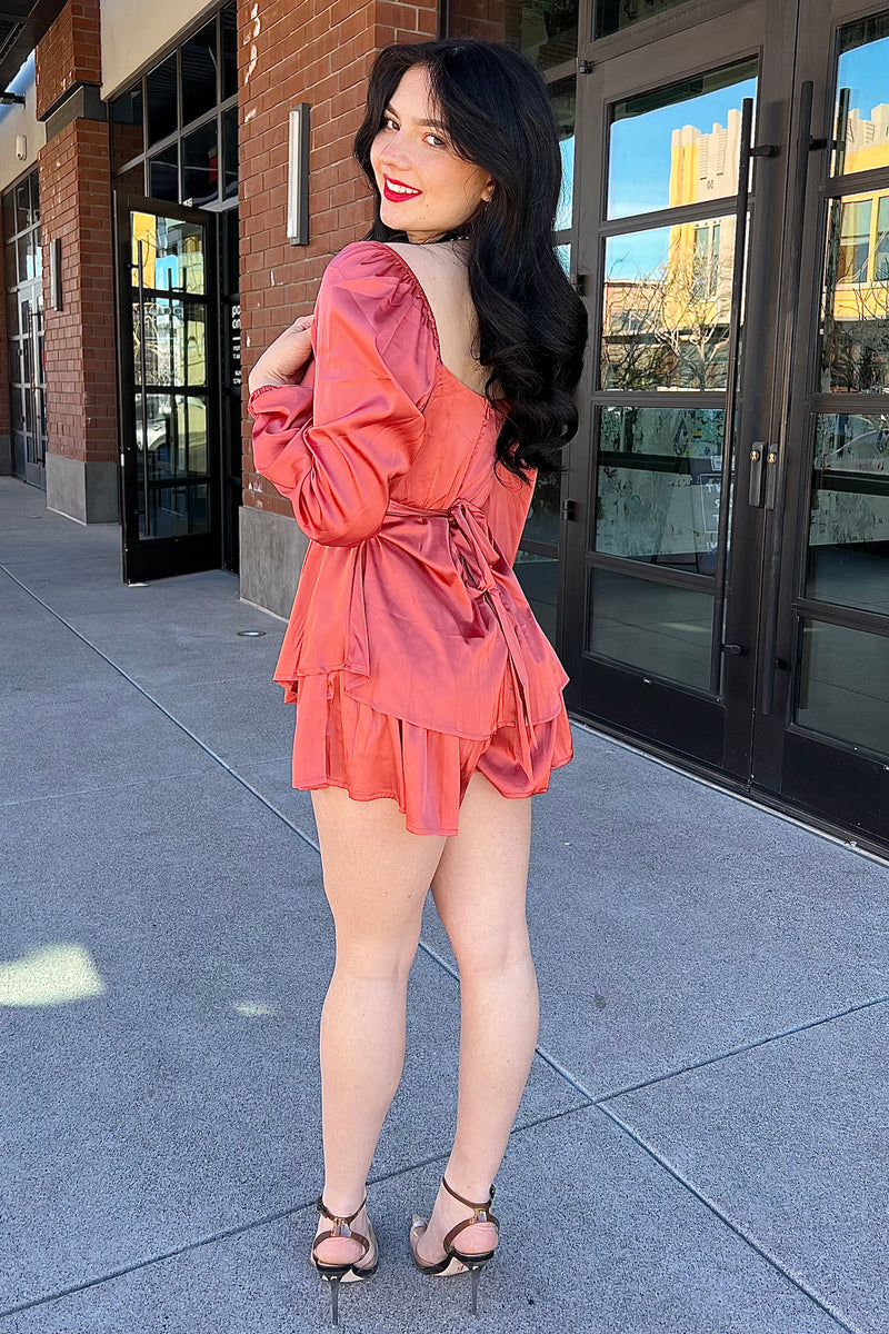 Kelli Puff Sleeve Romper